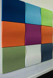 Profiled acoustic wall panels